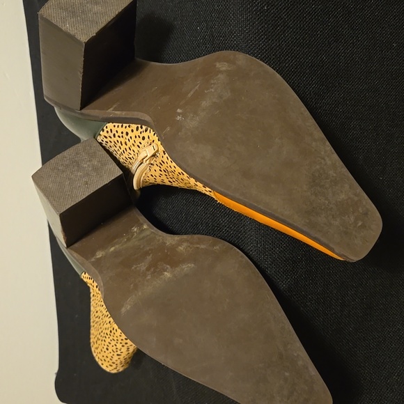 Jeffrey Campbell Ankle Boots - Spotted Tan, Green, and Orange - Picture 15 of 17